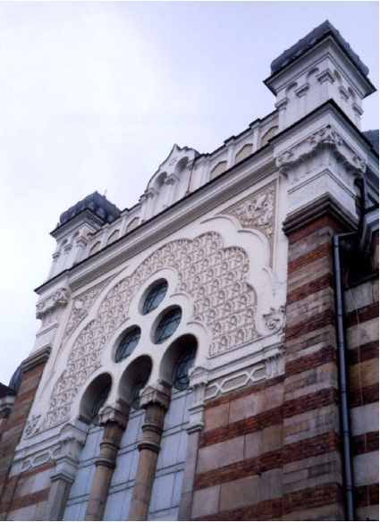 Sinagoga de Sofía, vista del Frente